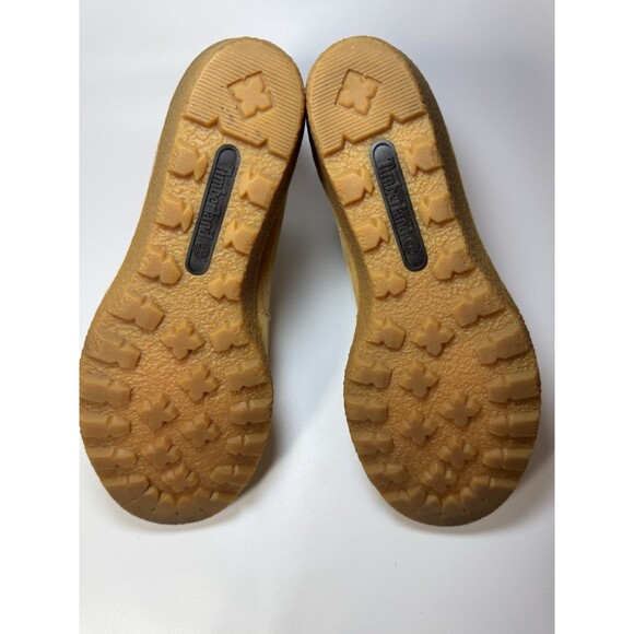 Timberland Women's Amston Wedge High Heel Wheat Suede Leather Boots SIZE 9 - Picture 10 of 16